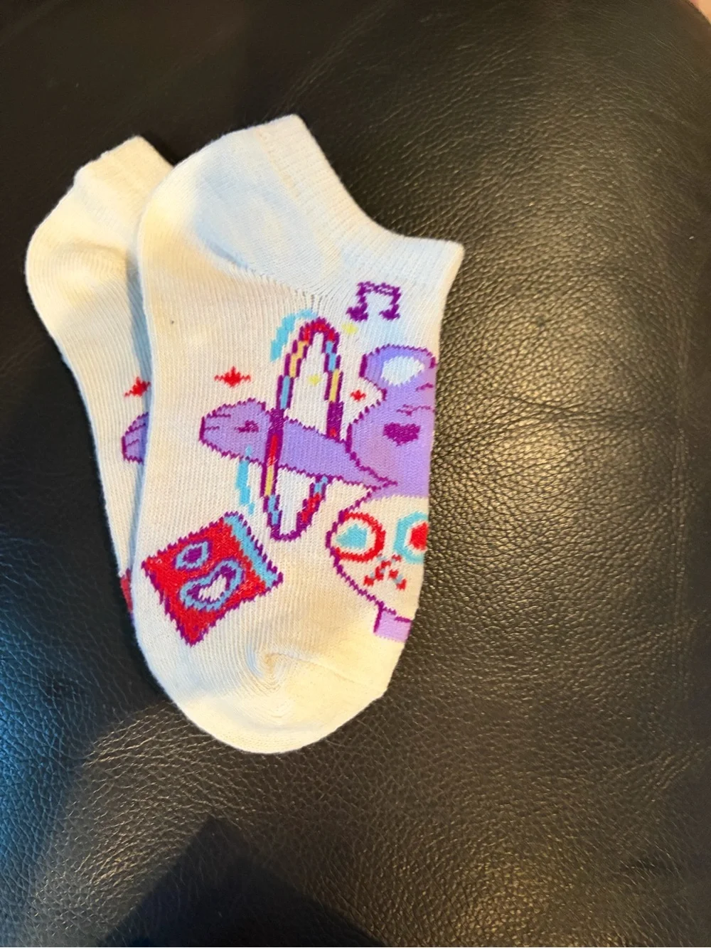 Kids Colorful Character Ankle Socks - Multicolor Pack